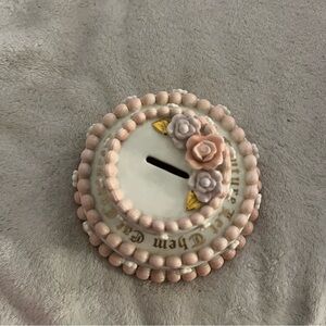 Juicy Couture Pink and Gold Decorative Coin Bank